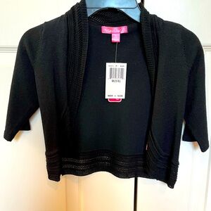 Girls black coverup size M Medium size 5/6; NWT brand new with tags